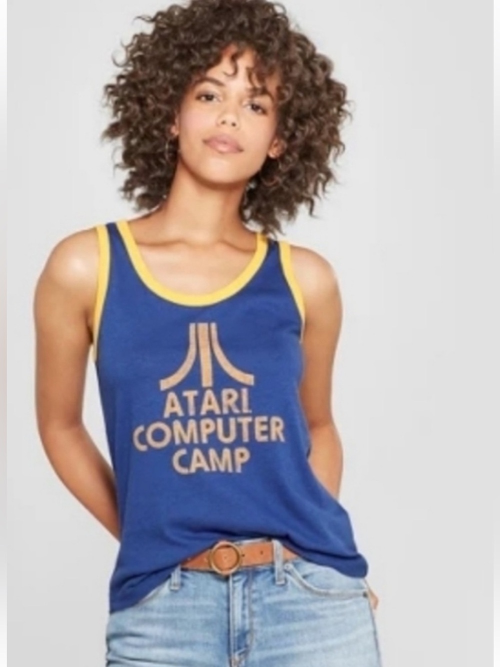 Vintage Inspired Atari Computer Camp Tank Medium